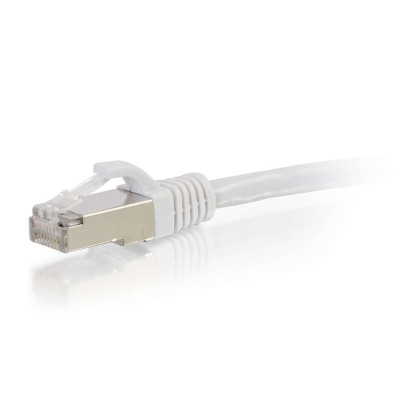 C2G Legrand Cat6 Ethernet Cable, Snagless Shielded Cat6a Patch Cable, White Network Patch Cable, 2 Foot Snagless STP Ethernet Cable, 1 Count, C2G 00915 - Image 2
